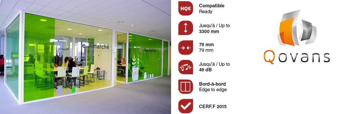 Système de cloison de bureaux C+ OSMOSE