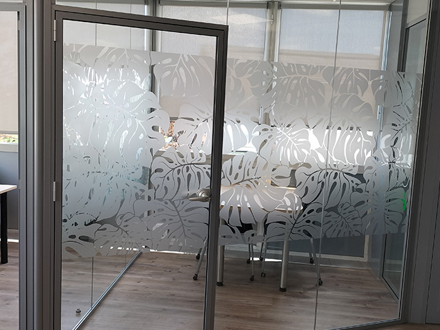 Porte cadre aluminium simple vitrage